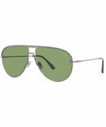 Tom Ford THEO 924 12N Silver / Green Sunglasses TF924-12N 60mm - $327.31 CAD