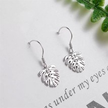New Personality Banana Leaf 925 Sterling Silver Jewelry Ear Hook Temperament Sww - £7.17 GBP