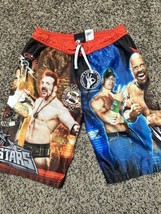 WWE Board Shorts - Cena Rock Sheamus Triple H - Youth XL 14/16 - All Ove... - £15.79 GBP