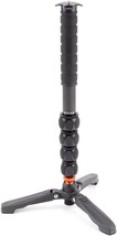 3 Legged Thing Alan 2.0 Kit Carbon Fibre Monopod - Travel-Friendly Camera, Black - $222.52