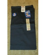 Dickies Junior Girl&#39;s Bermuda Shorts Size 0 Stretch Fabric Navy 28 x 13 - £10.24 GBP