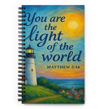 Matthew 5:14 Spiral Notebook - You Are the Light Bible Verse - $356.64 MXN