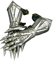 Medieval Gauntlet Gloves Pair Brass Accents Knight Crusader Armor Steel Gloves R - £103.34 GBP
