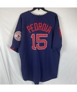 Dustin Pedroia Boston Red Sox Signed Blue Jersey Autographed Majestic XL COA - $233.71