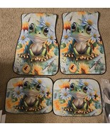 Car Floor Mat 4-Piece Set Universal Fit Frog Print All Weather Anti-Slip... - $35.28 CAD