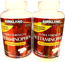 Kirkland Signature ES Acetaminophen 500mg Pain Reliever 2x500 Caplets EX... - $381.56 MXN