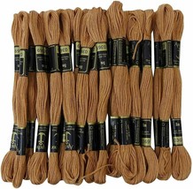 Anchor Embroidery Thread Stranded Cotton Threads Cross Stitch Hand Sewing Brown - £9.97 GBP