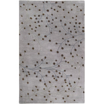 Livabliss Rug 5 x 8 ft. Transitional Rectangle Dove Gray Hand Tufted Are... - $639.75