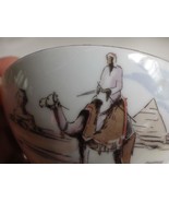Souvenir Demitasse Cup &amp; Saucer Bareuther Bavaria Germany Egypt Camel Py... - £15.78 GBP