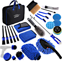 27Pcs Car Detailing Kit  Brush Set, Car Cleaning Kit for Car Interior &amp; Exterior - £36.60 GBP