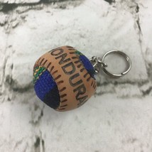 Honduras Woven Baseball Keychain Key Ring Collectible Travel Souvenir VTG  - £6.21 GBP