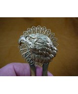 (CH-BIRD-2) Eagle head round filigree brass hair pin pick stick HAIRPIN ... - $26.83 CAD