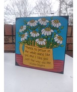 Fred Rogers inspiring quote painting on 10 x 10&quot; wood panel, new beginnings - £27.60 GBP