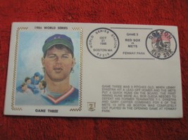Mlb 1986 World Series Game 3 Fdc Cachet Envelope Ny Mets Vs Boston Red Sox - £11.02 GBP