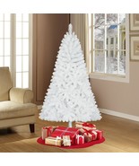 Holiday Time Jackson Spruce White Christmas Tree  6.5&#39; Choose Light Colors - £32.97 GBP