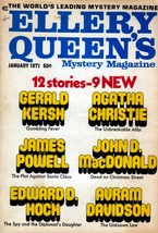 Ellery Queen&#39;s Mystery Magazine January 1971 / Agatha Christie, John D MacDonald - £2.54 GBP