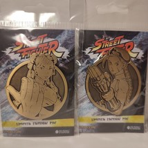 Street Fighter  Chun Li &amp; Cammy Limited Edition Enamel Pins Official Capcom Set - £22.42 GBP