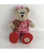 Starbucks Coffee Co 69th Edition PJs Bearista Bear 10” Plush Stuffed Toy... - £20.58 GBP