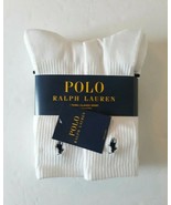 Polo Ralph Lauren Classic Sport Crew Socks 6-Pairs Men&#39;s 6-12 White - $24.74