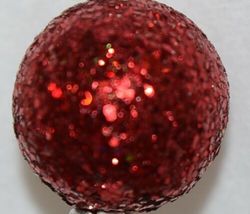 TII Collections Glittery Silver White Red Holiday Round Square Cylinder Spray image 3