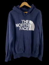 The North Face Hoodie Size Medium Mens Navy Blue Spell Out Sweatshirt Ad... - $39.29