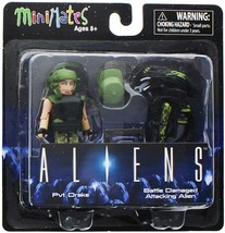 Aliens - Series 1 Pvt Drake &amp; Battle Damaged Attacking Alien 2-pack Minimates by - £14.83 GBP
