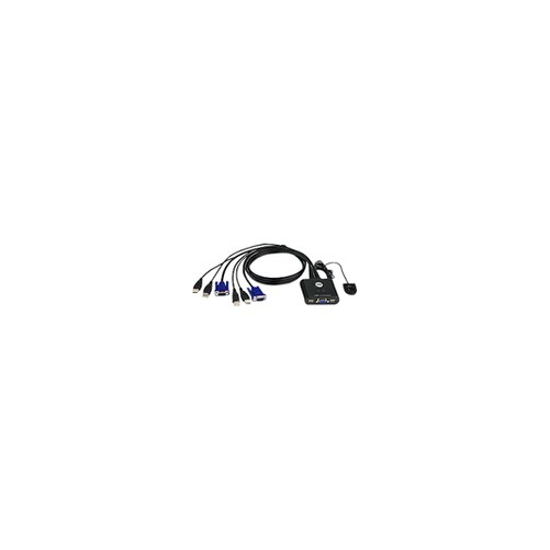 Aten CS22U 2PORT USB KVM SWITCH W/2 CABLES SUP UP TO 2048X1536 - $77.81