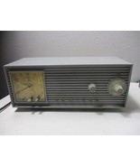Vintage ADMIRAL AM Alarm Sleep Date Clock Tube Radio 5W39 Blue/Gray working - $1,053.55 MXN