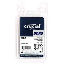 Crucial 32GB DDR5-5600 SODIMM Non-ECC Laptop Memory CT32G56C46S5 *SEALED* - £72.60 GBP