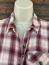 Maurices Soft Flannel Shirt Small Long Sleeve Top Blouse Rodeo Western P... - $3.80
