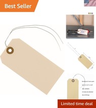 Smooth Writing Manila Shipping Tags - 200 Durable 4 3/4&quot; x 2 3/8&quot; Tags w... - $46.50