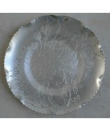 Vintage Aluminum Plate - Floral Design - Admiration Products Co. New York - $10.00