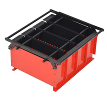 Paper Log Briquette Maker Steel Black and Red Newspaper Fire Fuel Recycle - £92.56 GBP