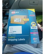 Avery TrueBlock Shipping Labels 8 Per Sheet 10 Sheets 2 1/2”x4” 80 Labels - $12.00