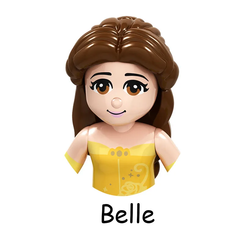 Fairy Tale Princess Figures: Belle, Beast,Cinderella &amp; More Building Blocks F02 - £6.14 GBP