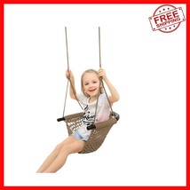 Light Brown Adjustable Rope Swing Seat for Kids - Perfect for Indoor and... - $1,358.13 MXN