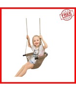 Light Brown Adjustable Rope Swing Seat for Kids - Perfect for Indoor and... - $1,358.13 MXN