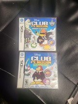 Lot Of 2 :Nintendo Ds Club Penguin Elite Force +Herbert&#39;s Revenge Cib Complete - £7.03 GBP
