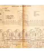 1931 Sparton Phonograph Radio Model 30 Schematic Diagram Fold Out Antiqu... - $553.22 MXN