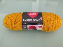 Red Heart Super Saver Yarn Medium Worsted 5.5 oz No Dye Vintage  FS Gold - £7.91 GBP