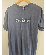 Quizlet Online Flash Card Service Website, Dark Blue/Gray T-Shirt, Men&#39;s L - €12,87 EUR