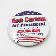 2016 Ben Carson for President Run Ben Run 2.25&quot; Campaign Pin - $9.89
