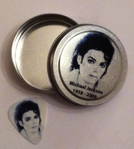 Michael Jackson Tribute Guitar Pick and Tin 2 Sided Plectrum - £5.45 GBP