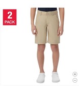 French Toast Boys Girls Shorts Tan Khaki 2-Pack Moisture Wicking School ... - $59.64 CAD