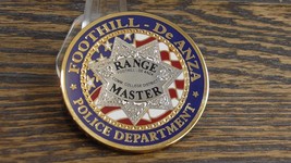Foothill - De Anza Police Department CA Range Master Challenge Coin #967U - £30.49 GBP