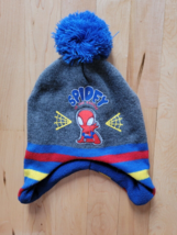 Marvel Spiderman Superhero Youth Knit Winter Pom Beanie Hat Cap One size - £11.85 GBP