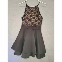 Junior&#39;s/Teen&#39;s Emerald Sundae Black Tan Mini Formal Dress Size 5 Dance ... - £14.97 GBP