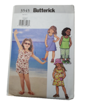 Butterick 3545 Sewing Pattern Girls Sz 2-5 Top Dress Shorts Pants Hat Uncut - £9.81 GBP