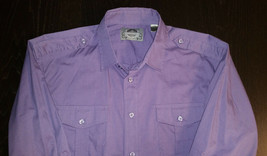 Men&#39;s Bruno NY Roll-Sleeve Shirt 100% Cotton Tailored Fit Button Down Si... - $11.50