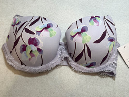 Women&#39;s Floral Daydream Light Lift Lace Demi T-Shirt Bra - Auden™ Violet... - £3.56 GBP